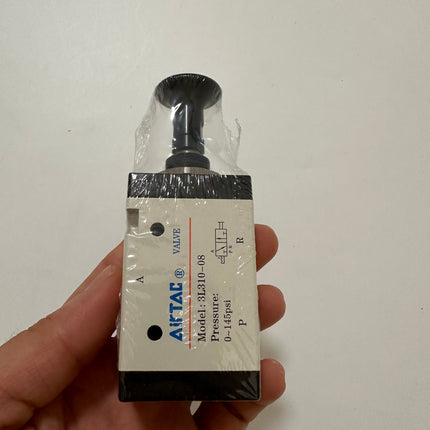 Airtac 3L310-08: Push Pull Valve. 3 Way - 3L31008T