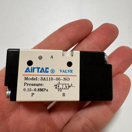Airtac 3A110-06: Air Pilot Valve. 3 Way  - 3A11006NO