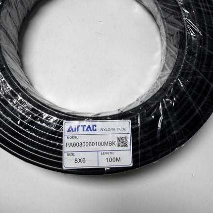 Airtac PA6: Nylon tubing black - PA6080060100MBK