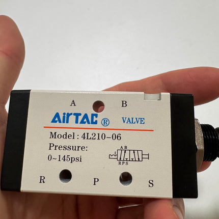 Airtac 4L210-06: Push Pull Valve. 5 Way - 4L21006T