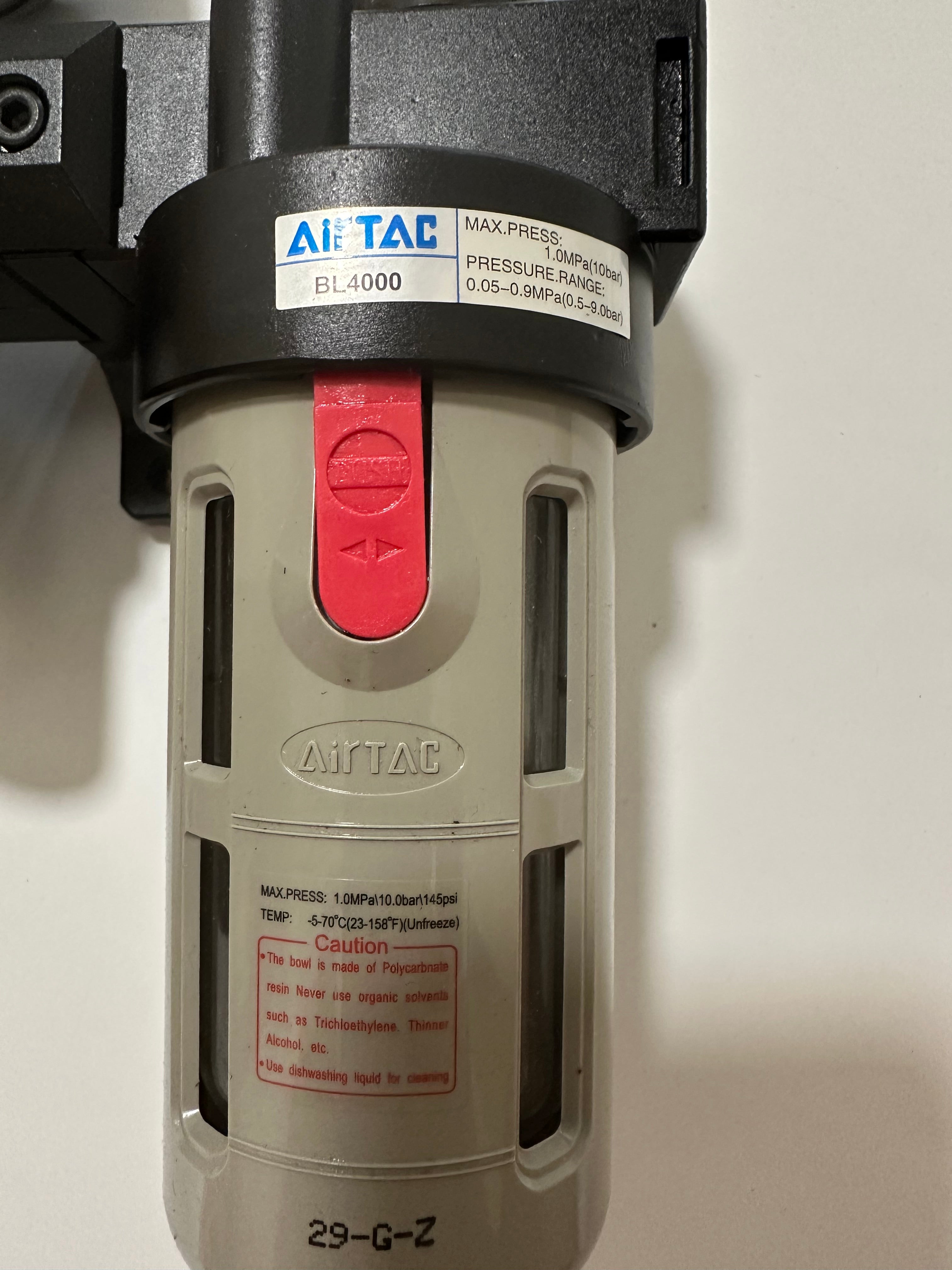 Airtac BC: series F.R.L Pneumatic Air Filter - BC4000M3G