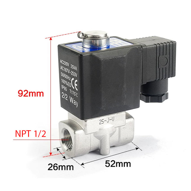 Airtac 2KL050-15: 2 Way Solenoid Valve - 2KL05015BT
