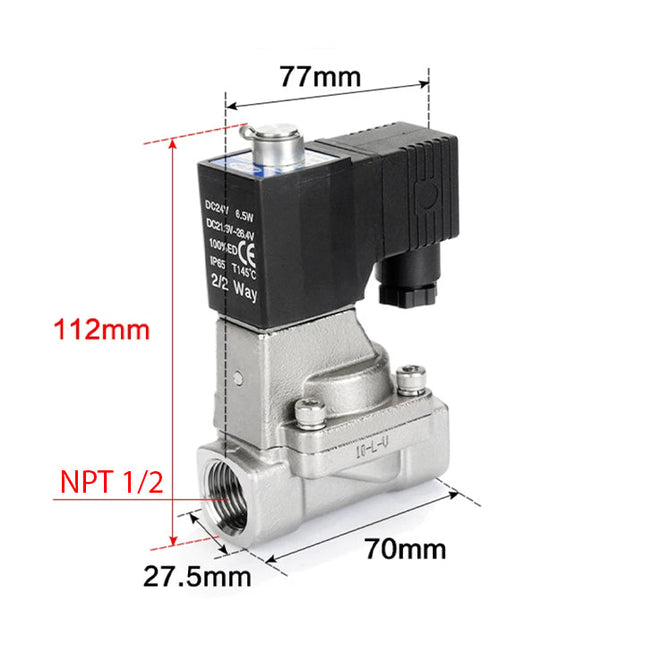 Airtac 2KS150-15: 2 Way Solenoid Valve - 2KS15015BT