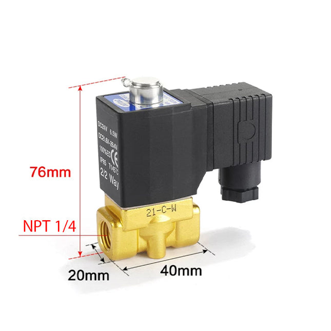 Airtac 2KWX030-08: 2 Way Solenoid Valve - 2KWX03008AT