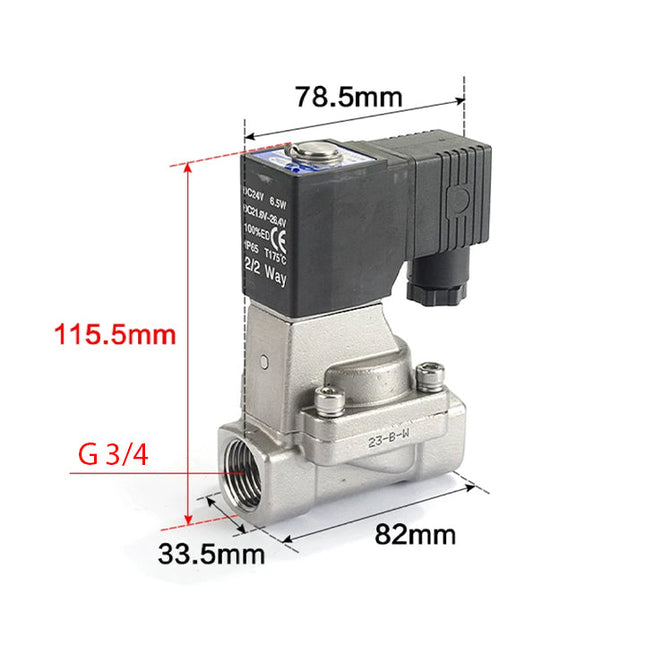 Airtac 2L200-20: 2 Way Solenoid Valve - 2L20020AG