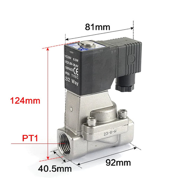 Airtac 2L250-25: 2 Way Solenoid Valve - 2L25025A