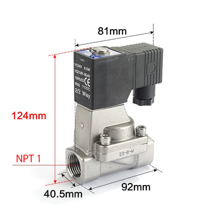 Airtac 2L250-25: 2 Way Solenoid Valve - 2L25025BT