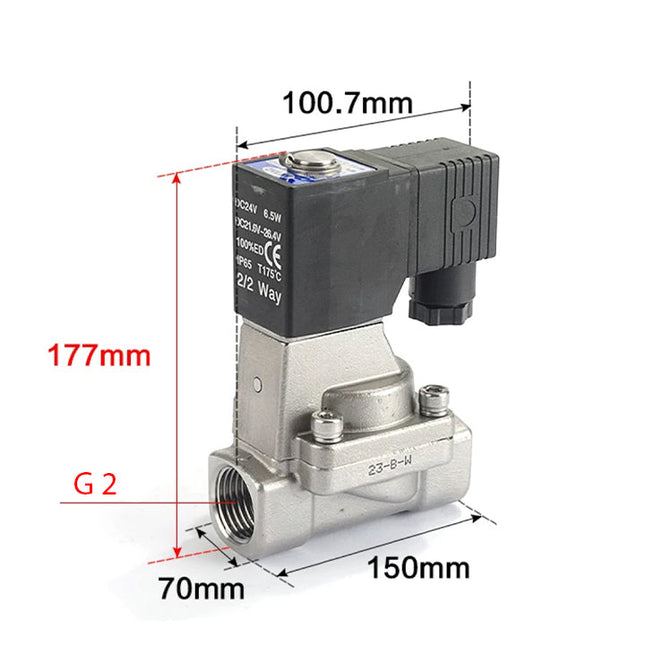 Airtac 2L500-50: 2 Way Solenoid Valve - 2L50050BG
