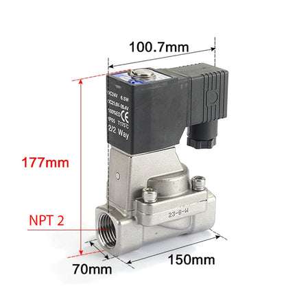 Airtac 2L500-50: 2 Way Solenoid Valve - 2L50050AT