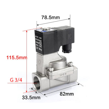 Airtac 2S200-20: 2 Way Solenoid Valve - 2S20020BG