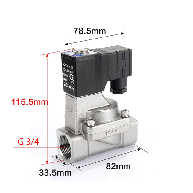 Airtac 2S200-20: 2 Way Solenoid Valve - 2S20020BG