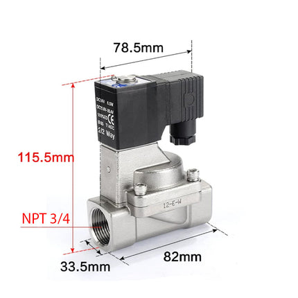 Airtac 2S200-20: 2 Way Solenoid Valve - 2S20020BT