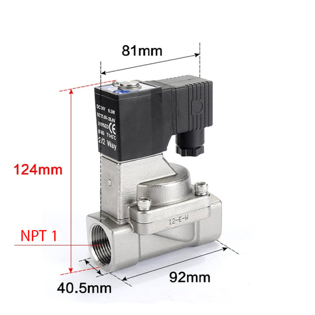 Airtac 2S250-25: 2 Way Solenoid Valve - 2S25025BT