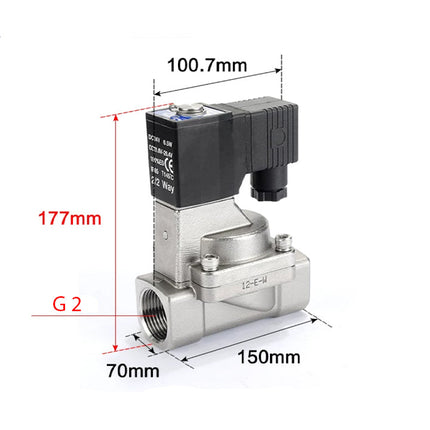 Airtac 2S500-50: 2 Way Solenoid Valve - 2S50050BG