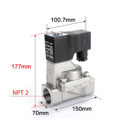Airtac 2S500-50: 2 Way Solenoid Valve - 2S50050BT