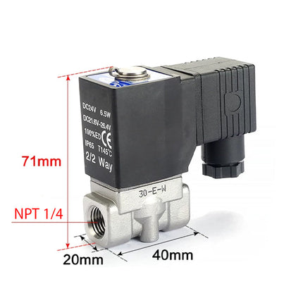 Airtac 2SX030-08: 2 Way Solenoid Valve - 2SX03008BT