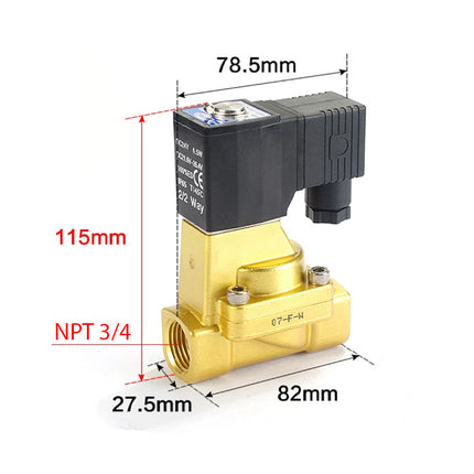 Airtac 2W200-20: 2 Way Solenoid Valve - 2W20020BT