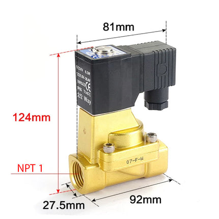 Airtac 2W250-25: 2 Way Solenoid Valve - 2W25025BT
