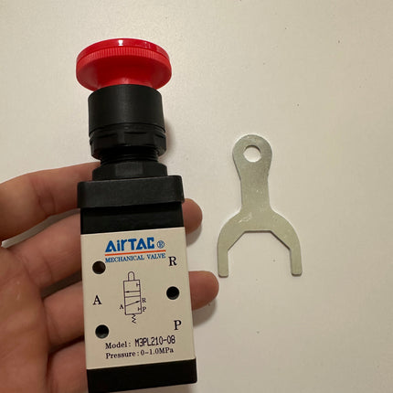 Airtac M3PL210-08: Manual Valve. 3 Way - M3PL21008
