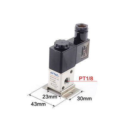 Airtac 3V1-06: Solenoid (3/2 way) +manifold - 3V106C1F