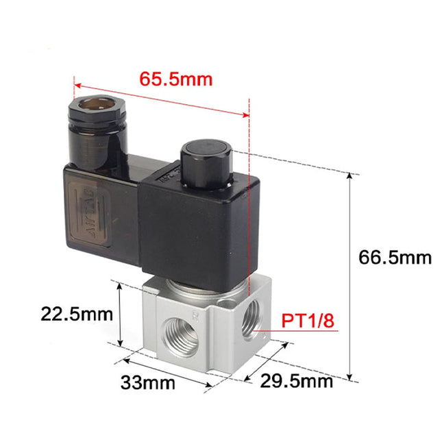 Airtac 3V2-06-NC: Solenoid valve(3/2 way) - 3V206NCB
