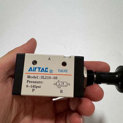 Airtac 3L210-08: Push Pull Valve. 3 Way - 3L21008T