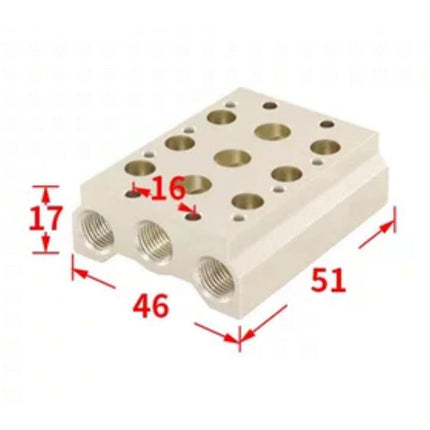 Airtac 7V0500M: Pneumatic Air Valve Manifold  - 7V0500M3FG