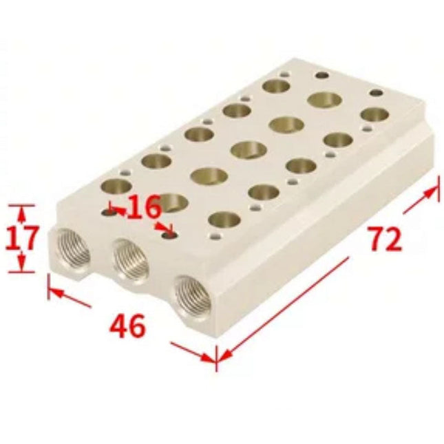 Airtac 7V0500M: Pneumatic Air Valve Manifold  - 7V0500M5FT