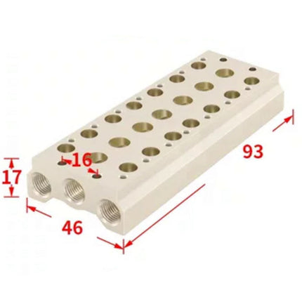 Airtac 7V0500M: Pneumatic Air Valve Manifold  - 7V0500M7F