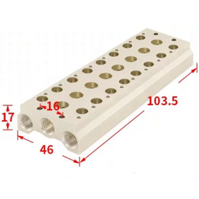 Airtac 7V0500M: Pneumatic Air Valve Manifold  - 7V0500M8FT