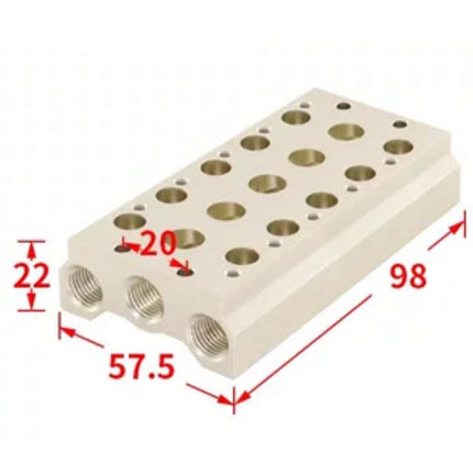 Airtac 7V100M: Pneumatic Air Valve Manifold  - 7V100M5FG