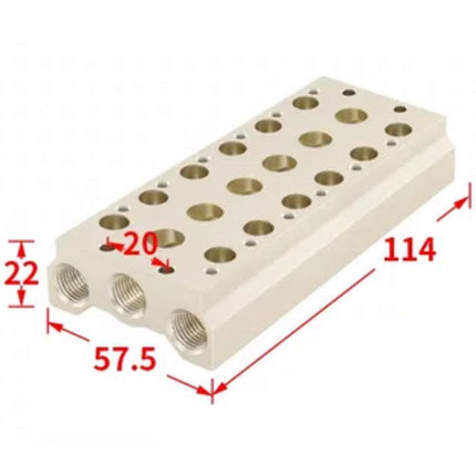 Airtac 7V100M: Pneumatic Air Valve Manifold  - 7V100M6FG