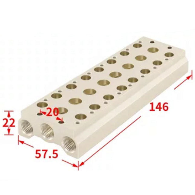 Airtac 7V100M: Pneumatic Air Valve Manifold  - 7V100M8F