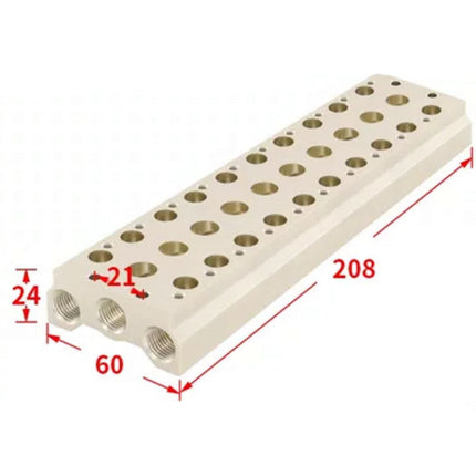 Airtac 7V200M: Pneumatic Air Valve Manifold  - 7V200M10FG