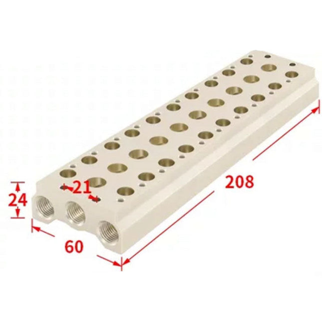 Airtac 7V200M: Pneumatic Air Valve Manifold  - 7V200M10FT