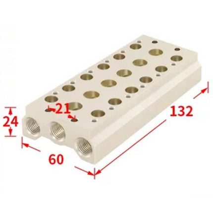 Airtac 7V200M: Pneumatic Air Valve Manifold  - 7V200M6FT