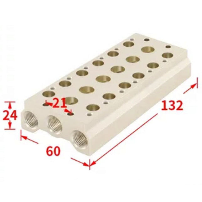 Airtac 7V200M: Pneumatic Air Valve Manifold  - 7V200M6FT