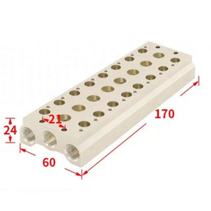 Airtac 7V200M: Pneumatic Air Valve Manifold  - 7V200M8F