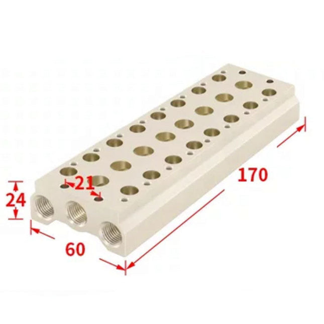 Airtac 7V200M: Pneumatic Air Valve Manifold  - 7V200M8FT