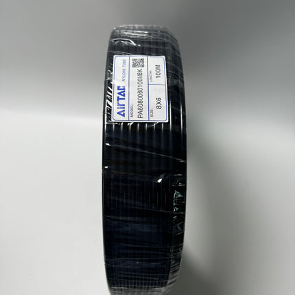 Airtac PA6: Nylon tubing black - PA6080060100MBK