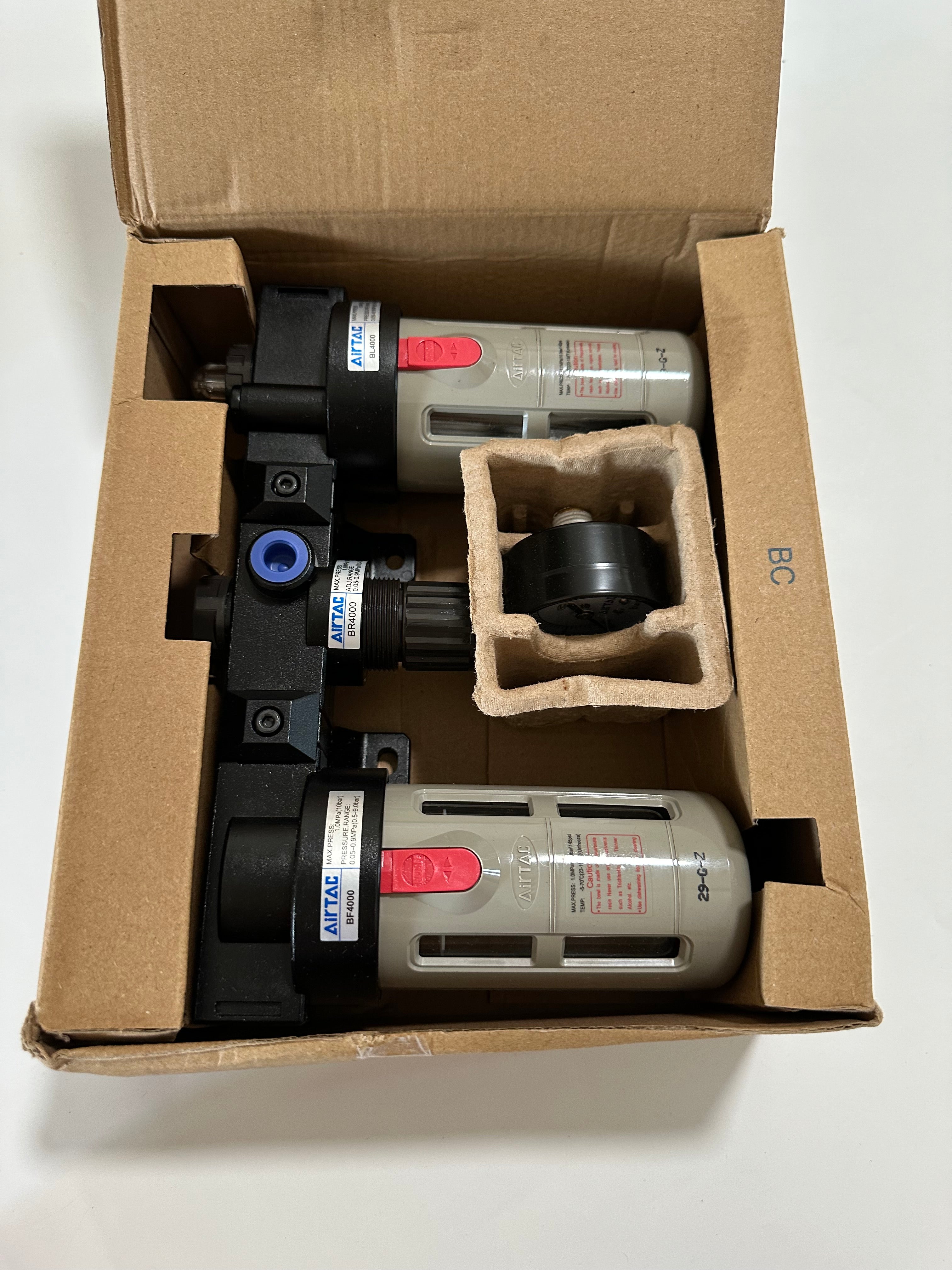 Airtac BC: series F.R.L Pneumatic Air Filter - BC4000M3G
