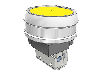 Airtac CM3PMX-06: Manual Valve. 3 Way - CM3PMX06YT