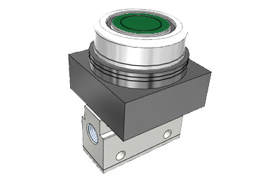 Airtac CM3PF-06: Manual Valve. 3 Way - CM3PF06GG