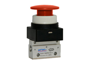 Airtac CM3PM-05: Manual Valve. 3 Way - CM3PM05R