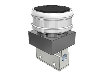 Airtac CM3PMS-06: Manual Valve. 3 Way - CM3PMS06BG
