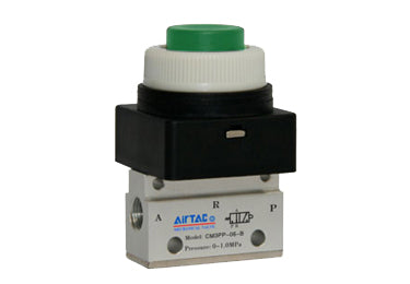 Airtac CM3PP-06: Manual Valve. 3 Way - CM3PP06GT