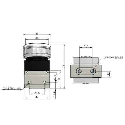 Airtac CM3PMS-05: Manual Valve. 3 Way - CM3PMS05G
