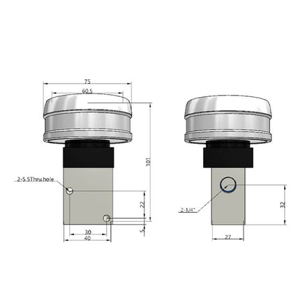 Airtac CM3PMX-08: Manual Valve. 3 Way - CM3PMX08RG