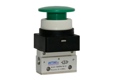 Airtac CM3PM-06: Manual Valve. 3 Way - CM3PM06GT