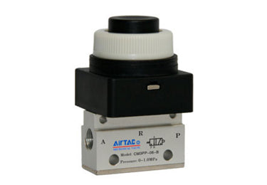Airtac CM3PP-06: Manual Valve. 3 Way - CM3PP06BT